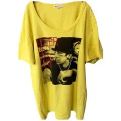 【希少/装飾付】セマンティックデザイン チェーン付 Tシャツ LL 黄のサムネイル