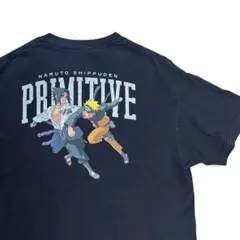 PRIMITIVE×NARUTO コラボTシャツ XL ナルト サスケ 古着のサムネイル