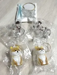 うちの子けだまだま 5個セット 犬の毛 癒し 毛玉 キーホルダー お守り