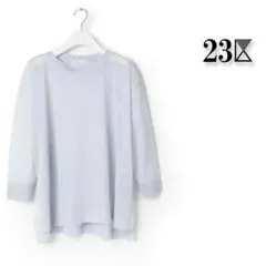 776 新品 23区 シャイニーシアー ボートネック ニット 38