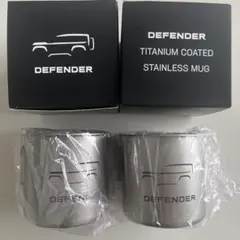 【新品】DEFENDER ステンレス チタンコート マグカップ レンジローバーのサムネイル
