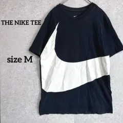 NIKE ナイキ Tシャツ 半袖 M ビッグスウォッシュ 巨大ロゴ 黒