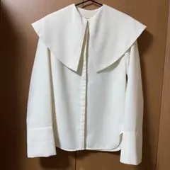 TODAYFUL プリタンカラー シャツ ホワイト