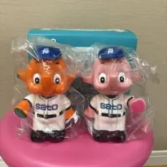 東京ヤクルトスワローズ さとちゃん/さとこちゃん 貯金箱 ヤクルトスワローズ（1999-2005）のプロ野球サトちゃんフィギュア