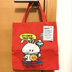 バイキンクン トートバッグ 赤　レッド　ソニークリエイティブプロダクツ　レトロのサムネイル