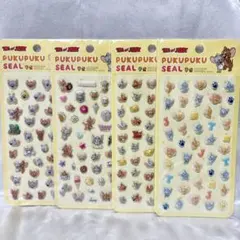 4枚セット！！【トム&ジェリー】ぷくぷく立体シール✨ステッカー✨