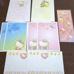 平成レトロ ハローキティ ポストカード 10枚 シール