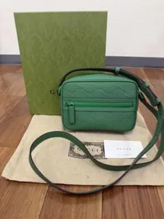GUCCI GGエンボス ショルダーバッグ グリーンのサムネイル