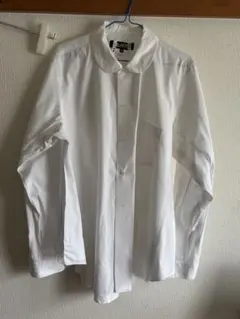 希少　BLACK COMME des GARCONS 丸襟Aラインシャツ XLのサムネイル