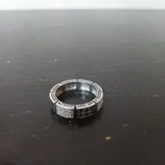 AU 750.ホワイト18 K金製品 アフリカ産天然ダイヤモンド装飾万能