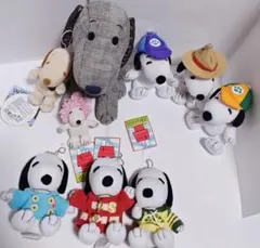 スヌーピー PEANUTS レトロ レア ぬいぐるみ マスコット セット まとめ