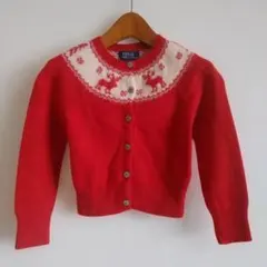 Polo Ralph Lauren 赤いカーディガン110