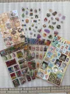 ホログラムシール キラキラシール いろいろミックス 6枚