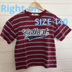 Right-on MPS ストライプ 半袖Tシャツ 140