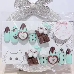 サイズ指定可能‼️ネイルチップ 平成女児 量産型 ピンクサブカル ゴテゴテ 地雷系