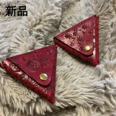 新品 コインケース 小銭入れ 三角 ハンドメイド