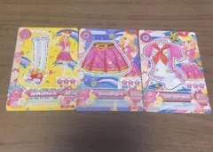 アイカツカード 星宮いちご ピンクトルテコーデ3枚セット
