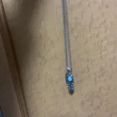 シルバー ターコイズ 羽根モチーフ ネックレス