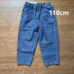 ルーズフィットライトブルーデニムパンツ　110cm