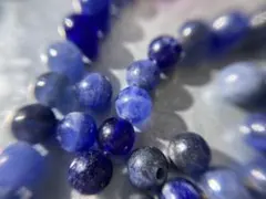 天然石ソーダライト　ビーズ　4ミリ　ラウンド　12個