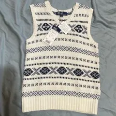Ralph Lauren ラルフローレン　白ベスト　130