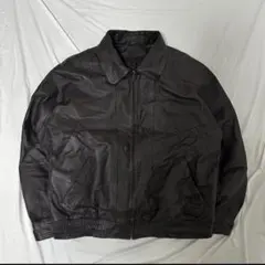 W杯90s セントジョンズベイ ウール A2フライトジャケットタイプ US St.John's Bay A-2 Style Leather Jacket Good Condition セント