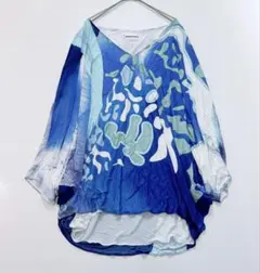 美品✨エミリオプッチ ドルマンスリーブ イタリア製 リゾート柄 ブラウス シャツのサムネイル