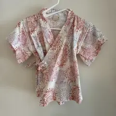petit main ベビー 甚平 花火柄 80cm