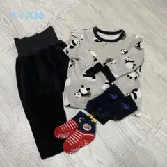 パンダ フリース ベビー パジャマ 80 アンパンマン