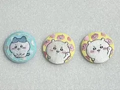ちいかわ　ハチワレ刺繍缶バッジ3個セット