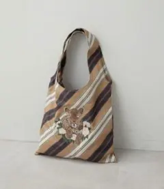 イアパピヨネ sampo コラボ　レオ くり手　トートバッグ