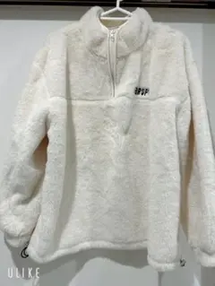 しまむら　TYTYCLAPPY ファー　ハーフジップ　プルオーバー フリース