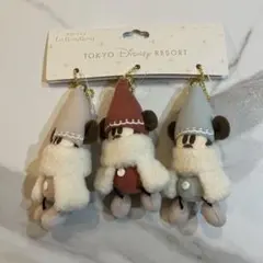 ディズニークリスマス 2025リルリンリン ぬいぐるみチャーム 3個セット