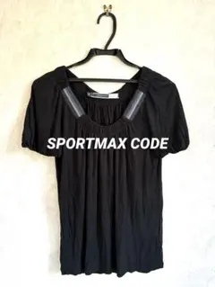 SPORTMAX CODE ブラック パフスリーブ　Tシャツ　Sサイズ　美品のサムネイル