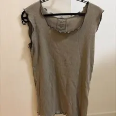 GLOBAL WORK Beau-tee リブタンクトップ ベージュのサムネイル