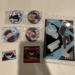 五条悟 缶バッジ 4個アクリルスタンドカードセット