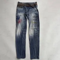 ヒステリックグラマー 転写デニム レギンス 美品 - メルカリ