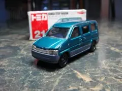 トミカ　№21　ホンダ ステップワゴン 赤TOMYロゴの当時物 箱付き