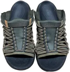 【特価】KEEN 26.5cm ユニーク スニーク スライド サンダル カーキ