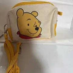 プーさん 小型ポーチ キャンバス製