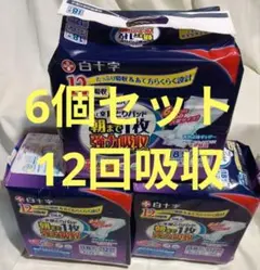 【6個】白十字 サルバ あて楽尿とりパッド 朝まで1枚 強力吸収 12回吸収のサムネイル