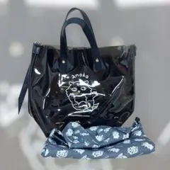 ちいかわ あのこ ビニール クリア トート ショルダーバッグ 巾着つき