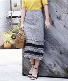 【新品未使用】Danny&Anne ツイードタイトスカート