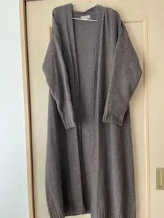 H&M カーディガン　秋冬　ブラウン系チャコール　USでM（L相当。）