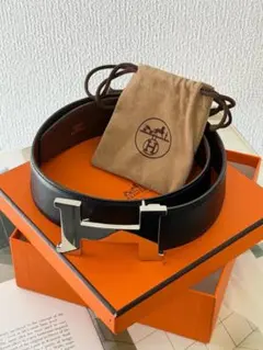 ★美品★Hermes エルメス リバーシブル レザーベルト 保存袋 箱付きのサムネイル