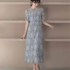 【最終値下げ】配色レースエプロンワンピース kaene オケージョンワンピ