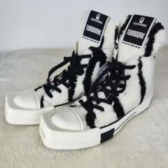 美品✨️リックオーエンス コンバース コラボ ハイカットスニーカー ゼブラ