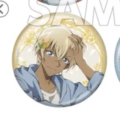 名探偵コナン ちょいデカホロ缶バッジ 安室透 新品未開封