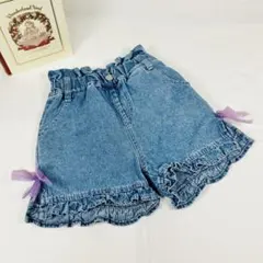 120サイズ　Ricca Ricca（リッカリッカ）　デニムショートパンツ
