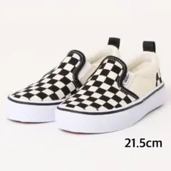 VANS チェッカーパターン スリッポン 21.5cm